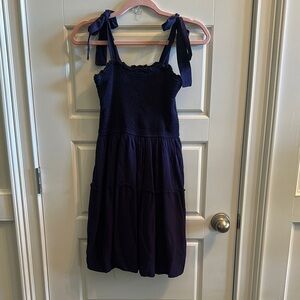 Girls navy blue dress